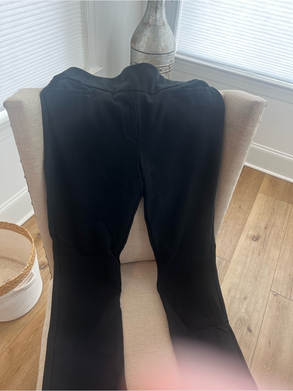 Express Columnist Boot High Rise Pull-On Black Pants Size M